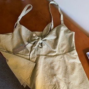 Green Flare Tank Top